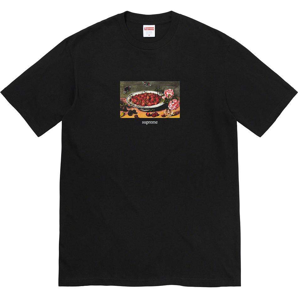 Black Supreme Strawberries Tee T Shirts | Supreme 383UT